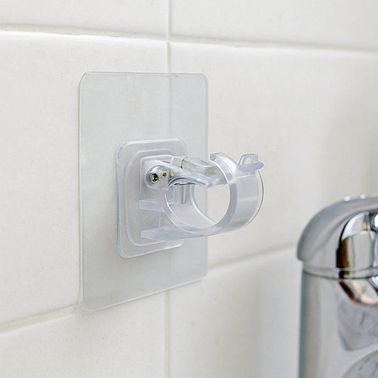Self-Adhesive Transparent Wall Hook Holder Clip (1 Pc)