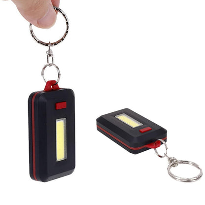 LED Keychain COB Light with Hook & Loop Sticker 3 Light Modes (1 Pc)